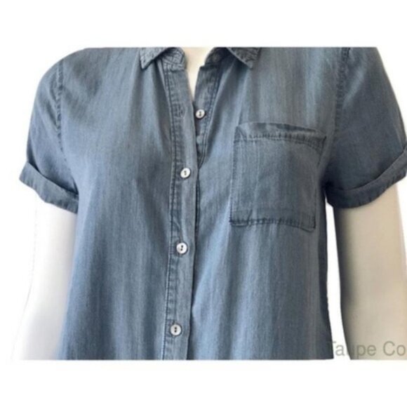 Paper Crane Denim Color Top - Picture 2 of 4